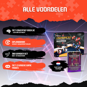 Oplaadbare Lasergame Set Incl. Educatief Boekje