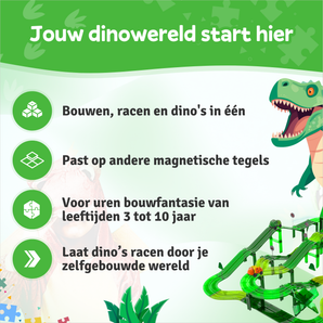 Dinosaurus Racebaan Magnetic Tiles