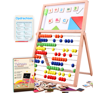 Houten Telraam met 10 Rekenlessen